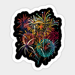 Fireworks Watercolor Sticker